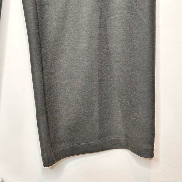 Eileen Fisher Wool Wide Leg Pants Size Medium Full Length Chocolate Brown NWT - Picture 6 of 10